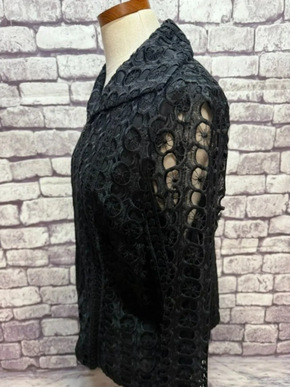 Stera NWT Black Long Sleeve Lace Jacket Size XL